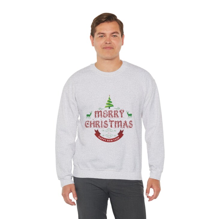 Merry Christmas Unisex Heavy Blend™ Crewneck Sweatshirt - Image 7