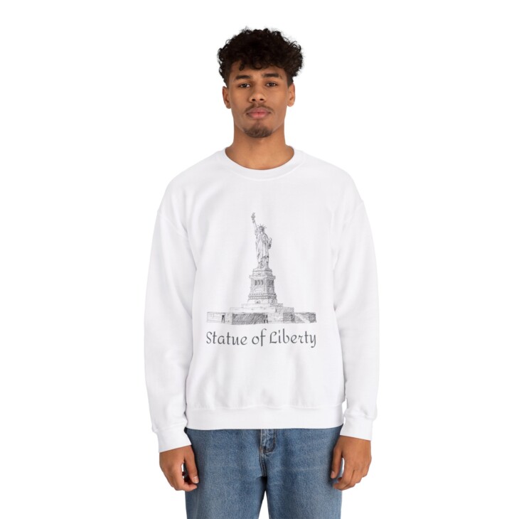 Statue of Liberty Unisex Heavy Blend™ Crewneck Sweatshirt - Image 5