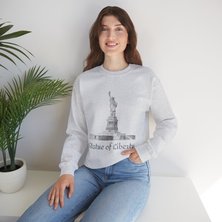 Statue of Liberty Unisex Heavy Blend™ Crewneck Sweatshirt - Image 22