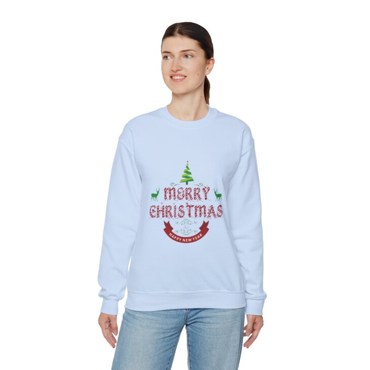 Merry Christmas Unisex Heavy Blend™ Crewneck Sweatshirt - Image 53