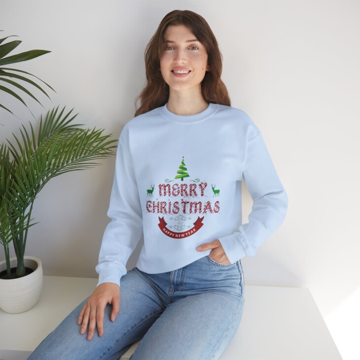 Merry Christmas Unisex Heavy Blend™ Crewneck Sweatshirt - Image 45