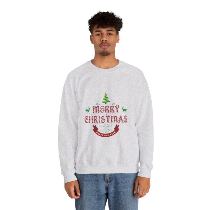 Merry Christmas Unisex Heavy Blend™ Crewneck Sweatshirt - Image 6