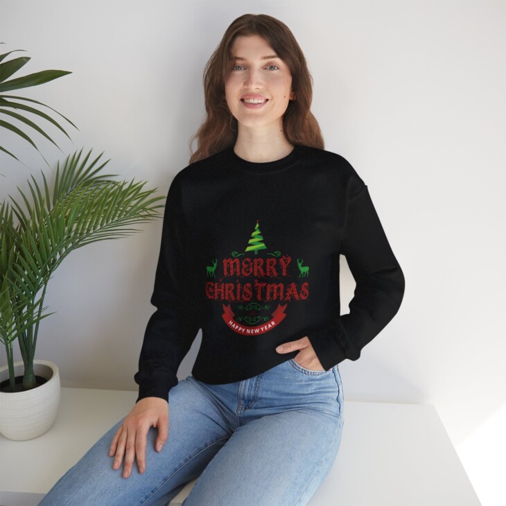 Merry Christmas Unisex Heavy Blend™ Crewneck Sweatshirt - Image 23