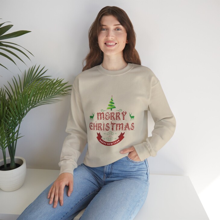 Merry Christmas Unisex Heavy Blend™ Crewneck Sweatshirt - Image 34