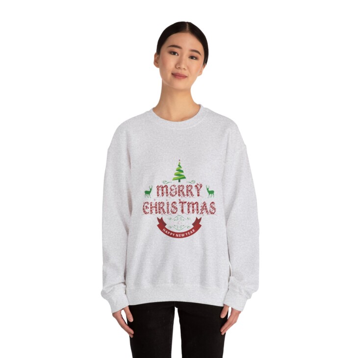 Merry Christmas Unisex Heavy Blend™ Crewneck Sweatshirt - Image 5