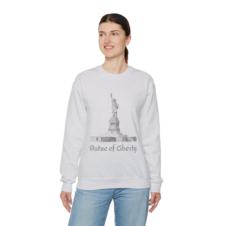 Statue of Liberty Unisex Heavy Blend™ Crewneck Sweatshirt - Image 19