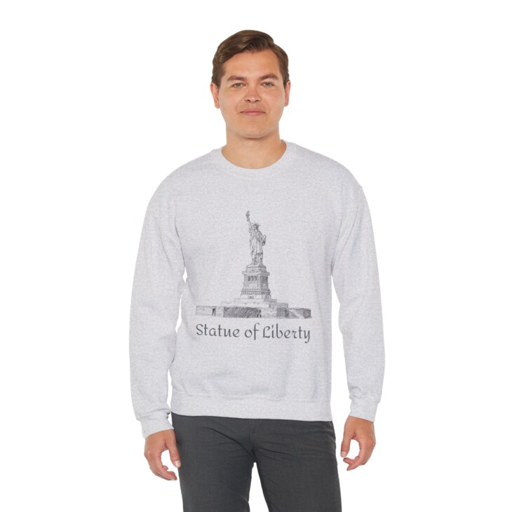 Statue of Liberty Unisex Heavy Blend™ Crewneck Sweatshirt - Image 17