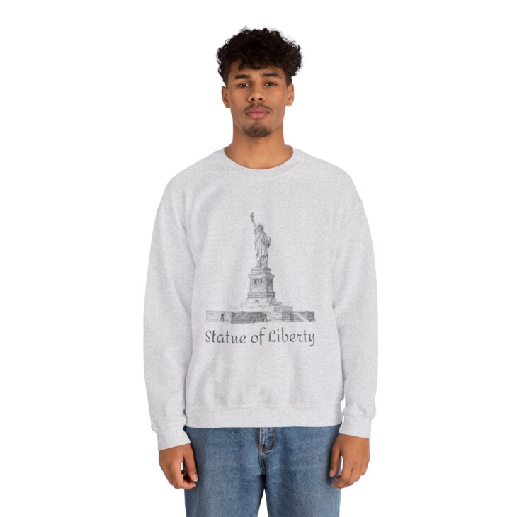 Statue of Liberty Unisex Heavy Blend™ Crewneck Sweatshirt - Image 16